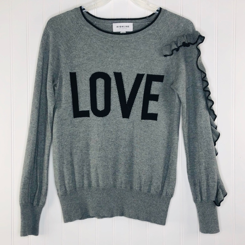 HIGHLINE COLLECTIVE Long raglan sleeves Sweater 🖤. Item# 0042